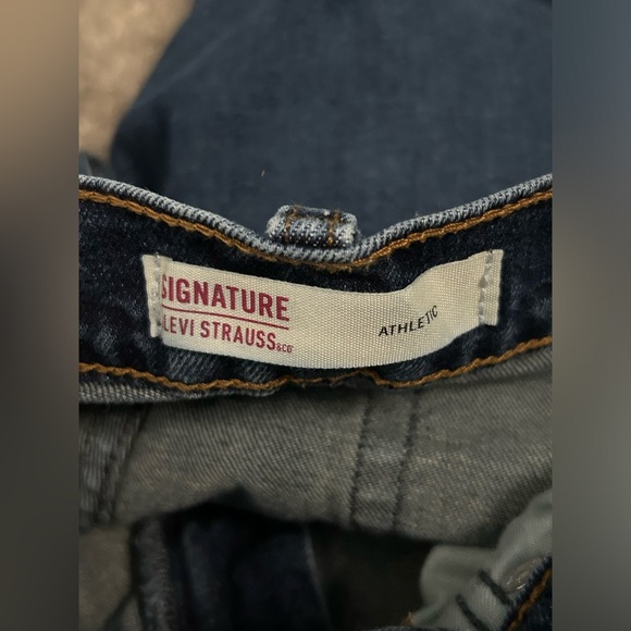 Signature by Levi Strauss Blue Straight Leg Jeans Size 32 - Picture 5 of 7